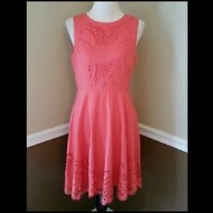 Laser Cut Detail Dress